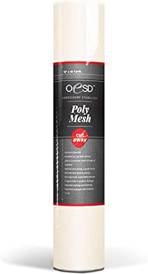 Supporto da ricamo CutAway "PolyMesh" bianco