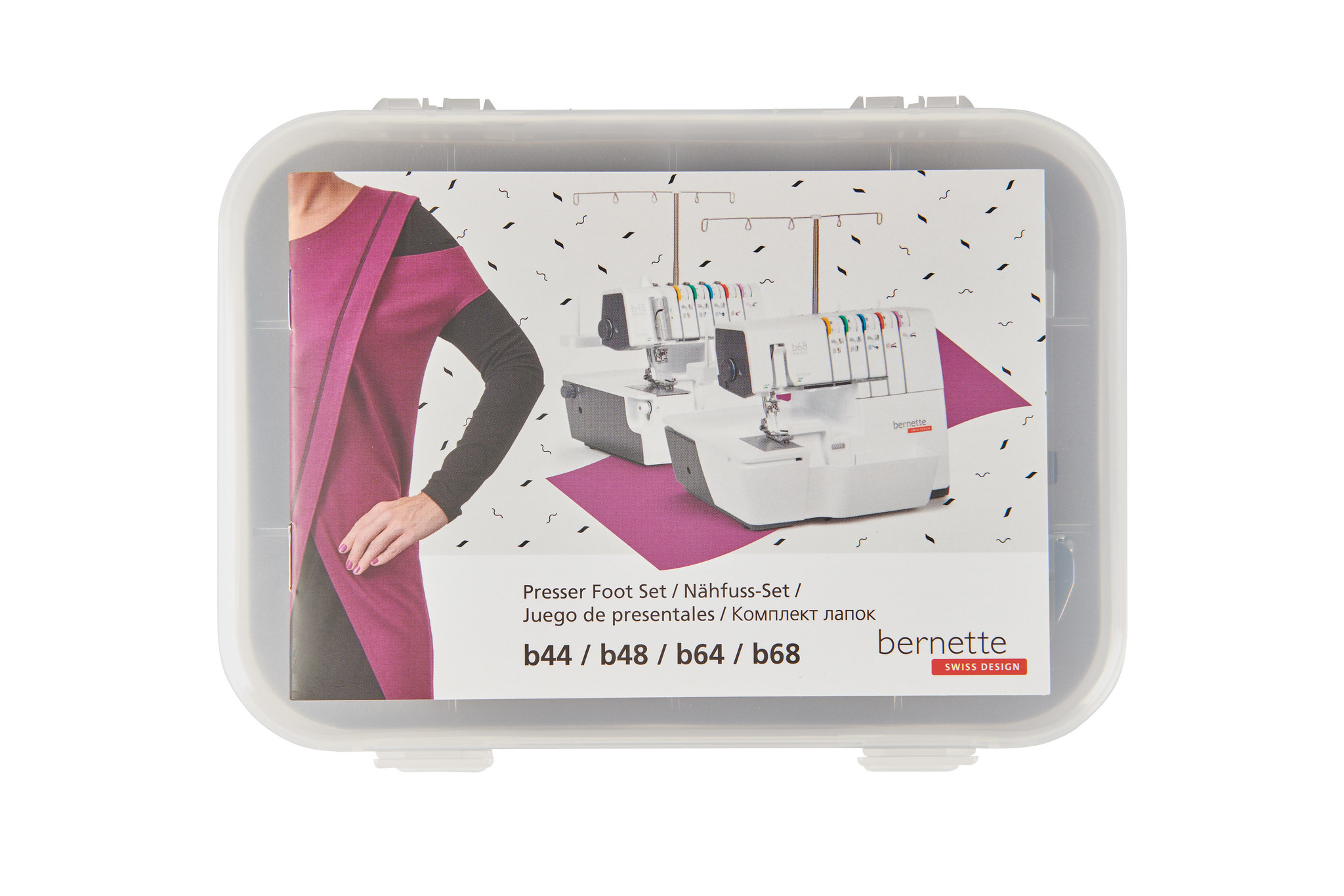Set di piedini per pressatura bernette b44/b48/b64/b68