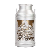 Milchkanne Laterne «Matterhorn» in silber