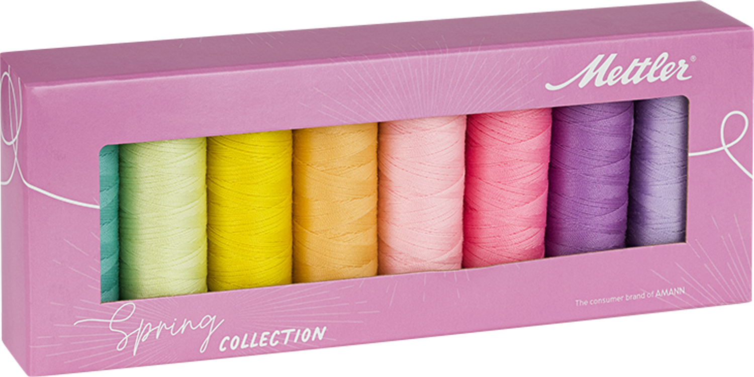 Spring Collection 8er -Set - Universalnähgarn Mettler SERALON 200m