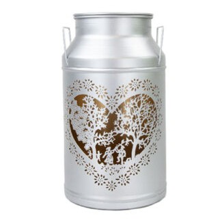 Milchkanne Laterne «Les Amoureux» in silber