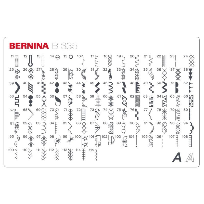 Scheda del punto BERNINA 335