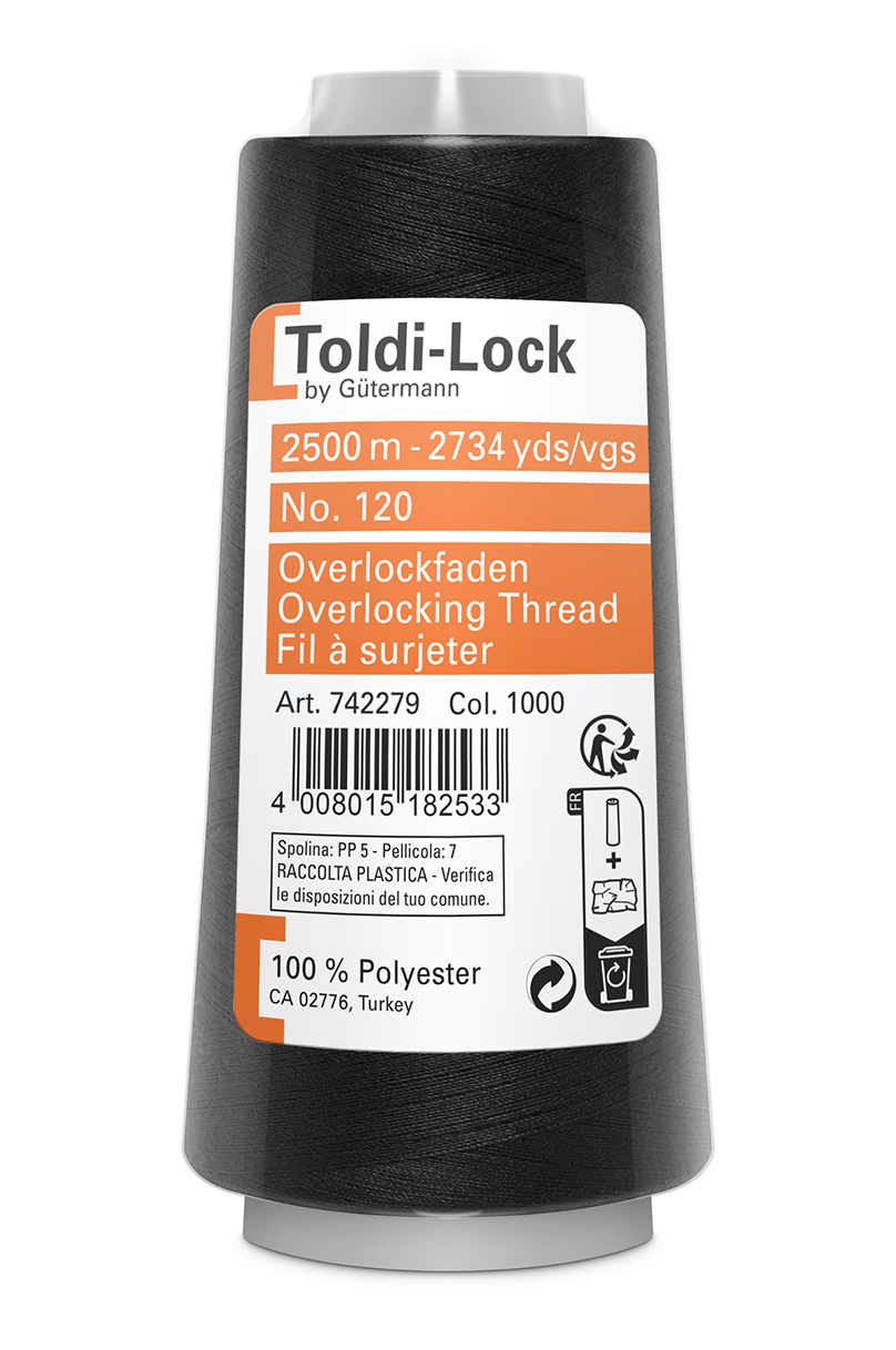 Toldi-Lock Schwarz Col 1000 verpackt