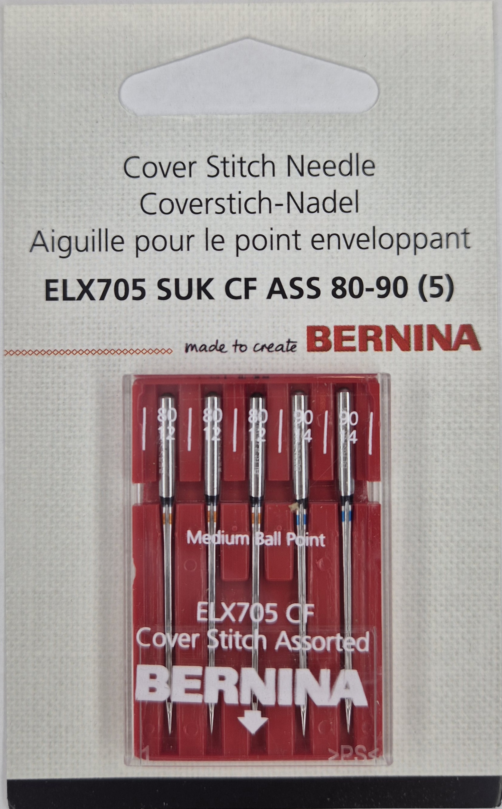 Coverstich-Nadeln ELX705 SUK CF ASS 80-90