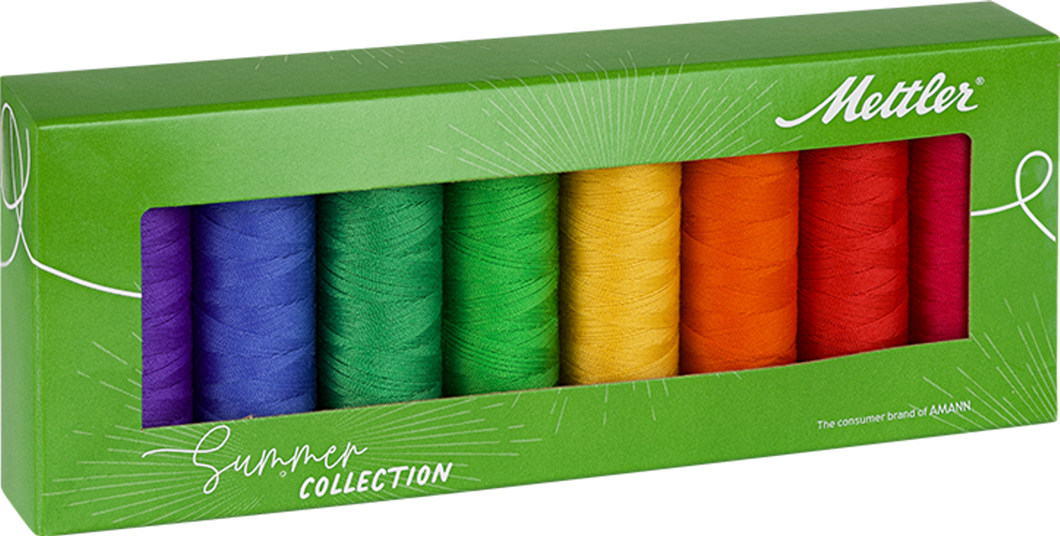 Summer Collection 8er -Set - Universalnähgarn Mettler SERALON 200m