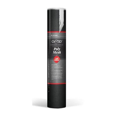 Supporto per ricamo CutAway "PolyMesh" nero
