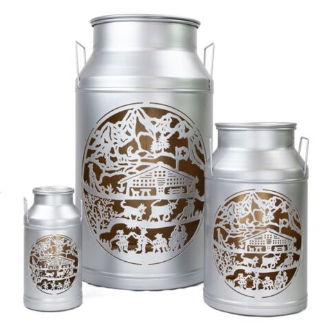 Milchkanne Laterne «Le Chalet» in silber