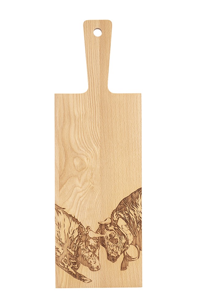 Holzschneidebrett Eringer-Kühe