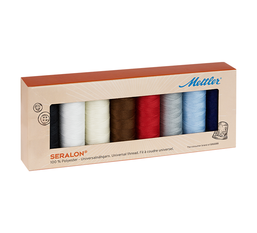 set di 8 - Filo per cucire universale Mettler SERALON 200m