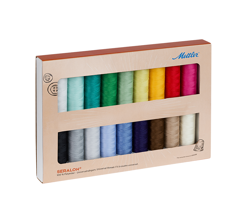 set di 18 - Filo per cucire universale Mettler SERALON 200m